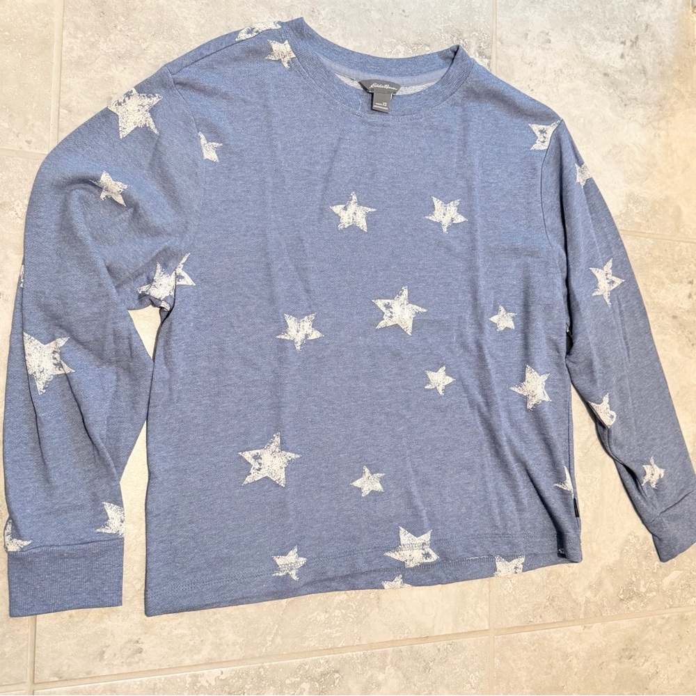 Eddie Bauer Star Print Sweatshirt – Women’s XS